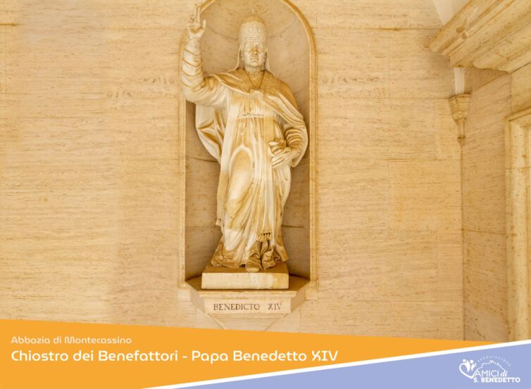 chiostro dei benefattori - Papa benedetto XIV-01